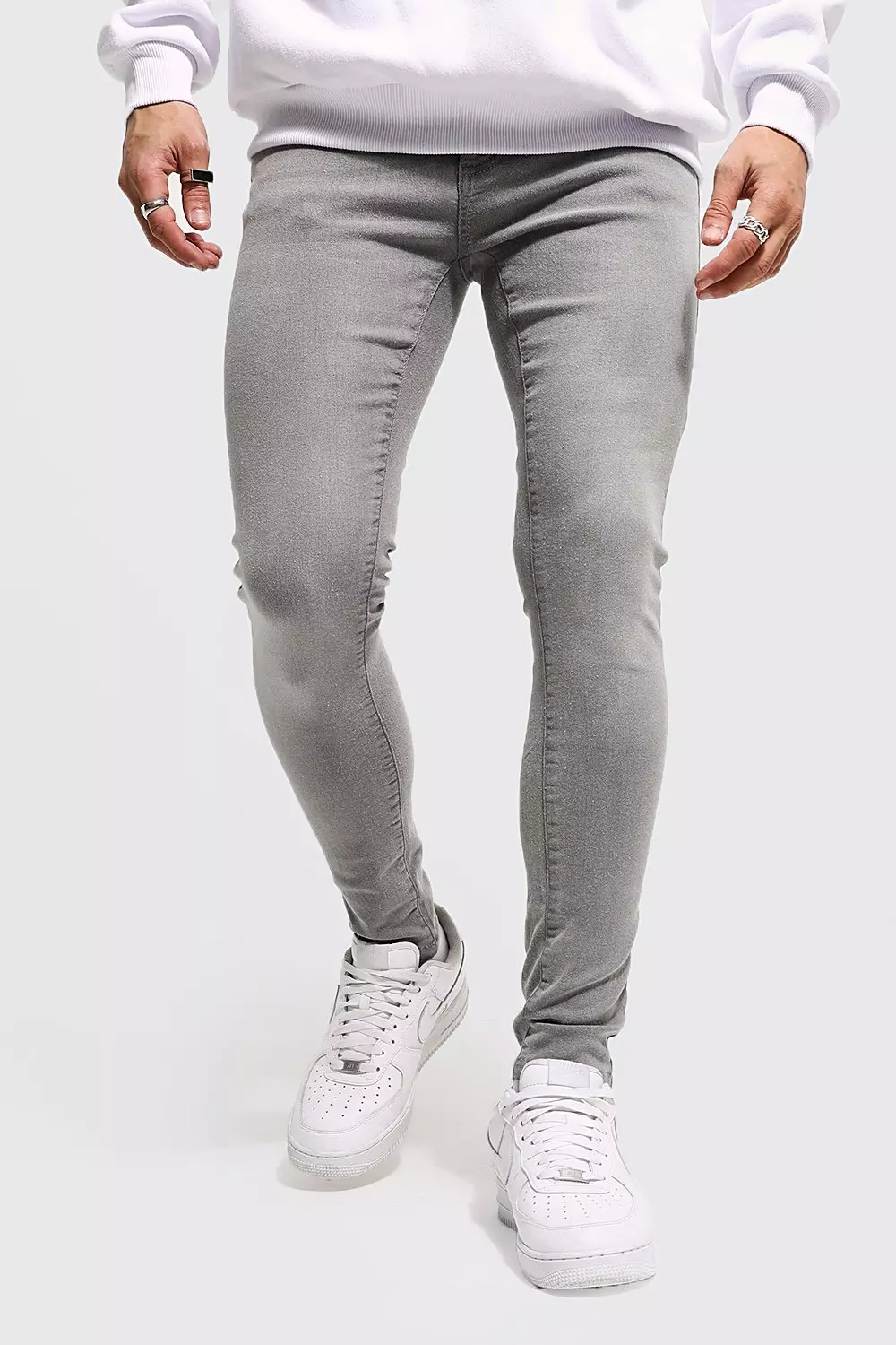 Super skinny sale grey jeans